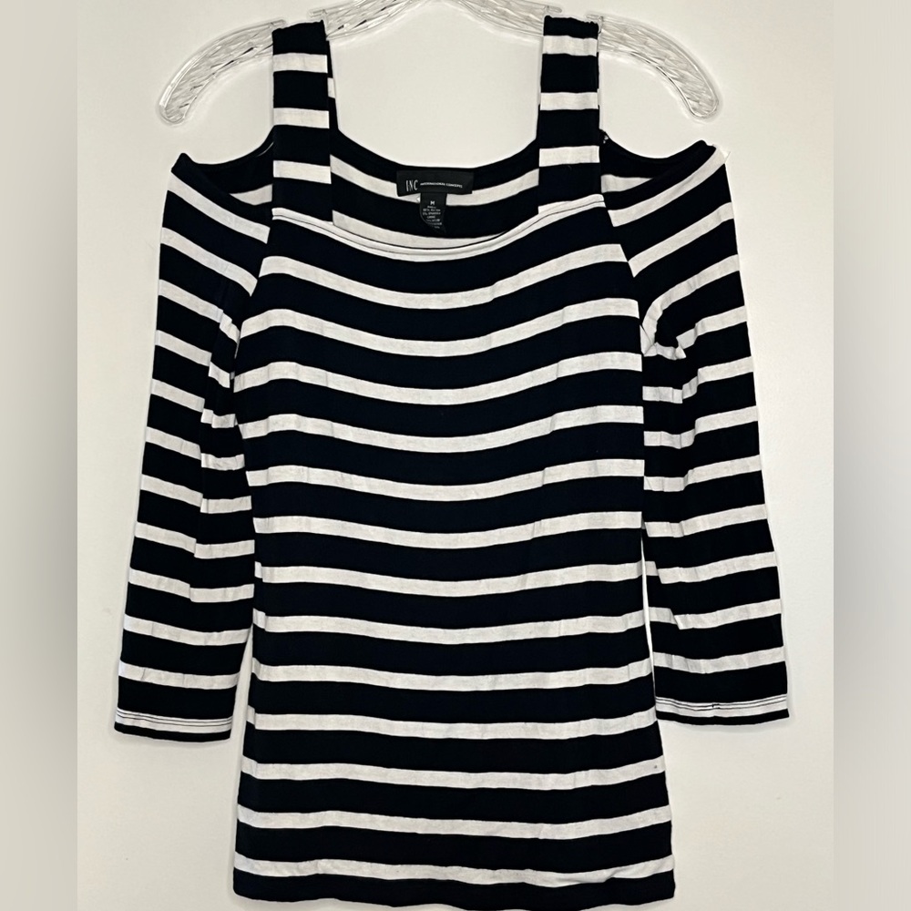 INC International Concepts Cold Shoulder Top